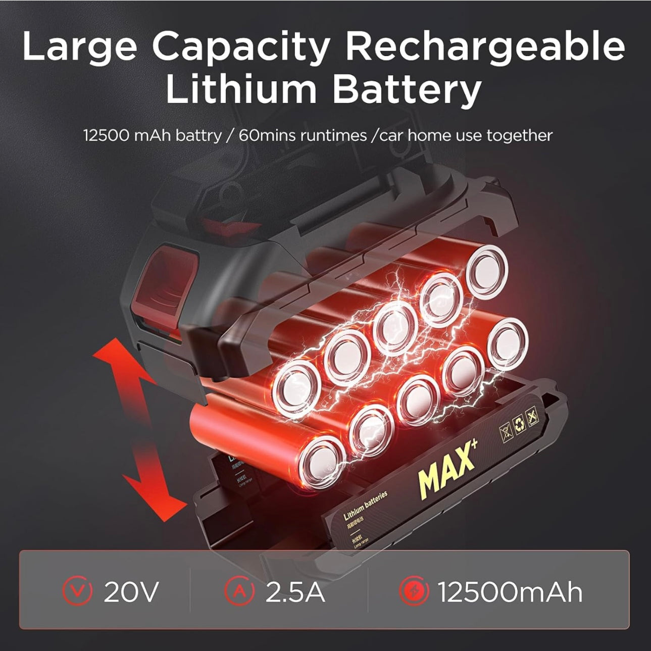 3 in 1 High Power Vacuum Cleaner Portable 18000PA Wireless