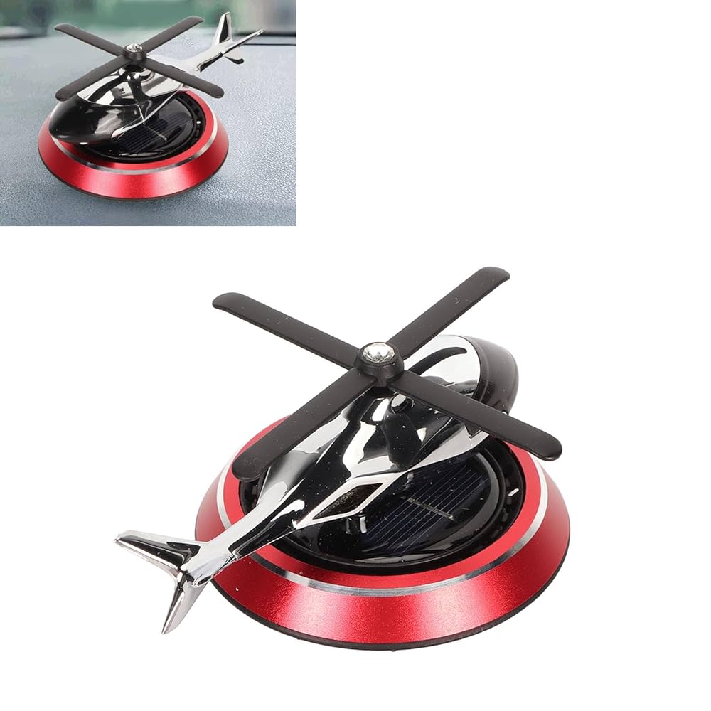 Helicopter Car Air Freshener | Rotating Solar Car Helicopter