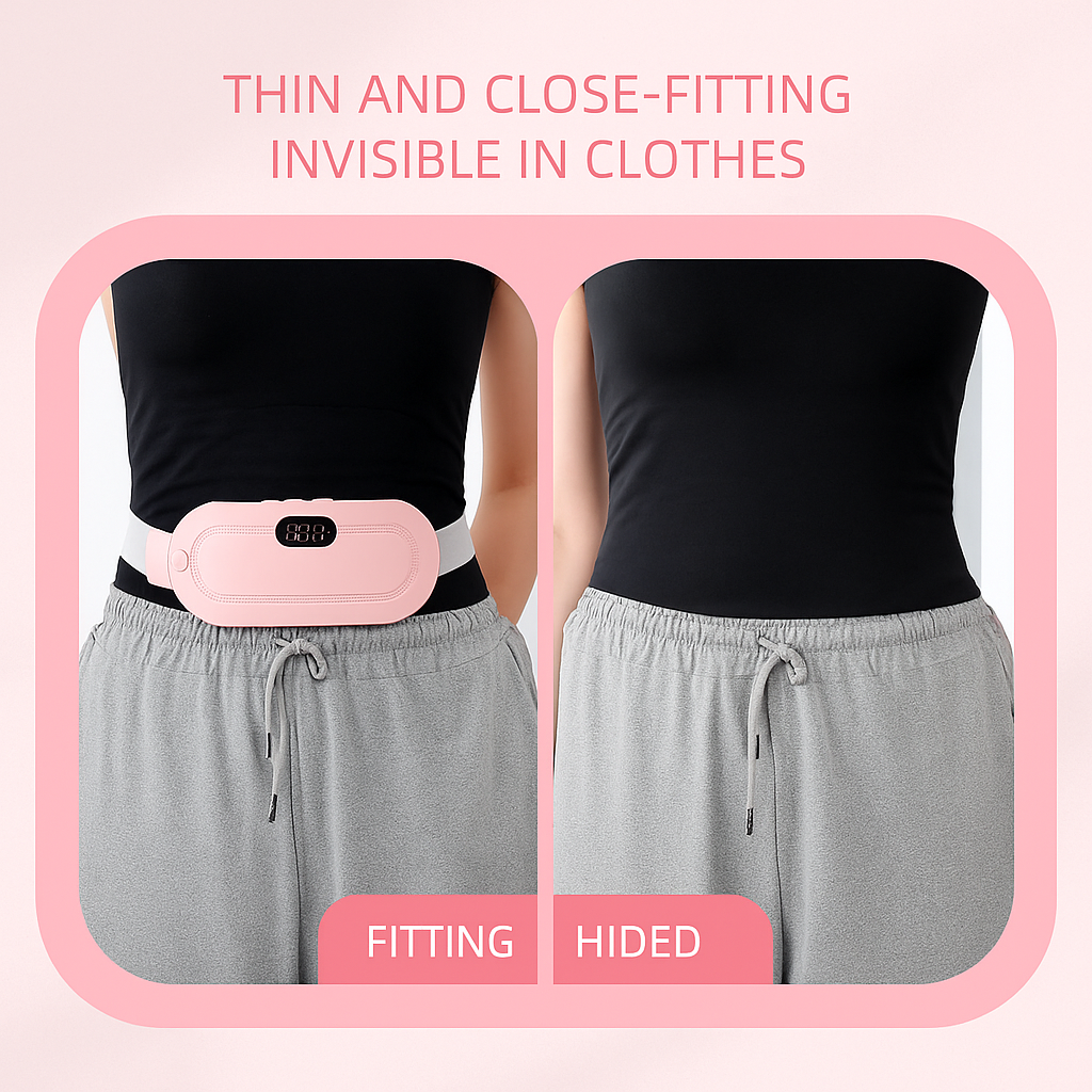 Menstrual Heating Pad for Periods Cramps | 3 heat modes & 4 Vibration Modes