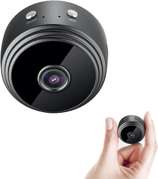 AB SmartEye Mini Wireless WiFi Security Camera | HD 1080p Indoor Video Recorder with Low Light Vision | Portable & Magnetic | Home, Office, and Baby Monitor