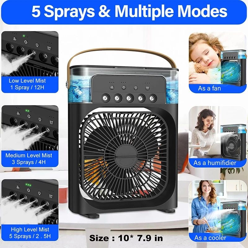 Portable Air cooler Table fan with humidifier