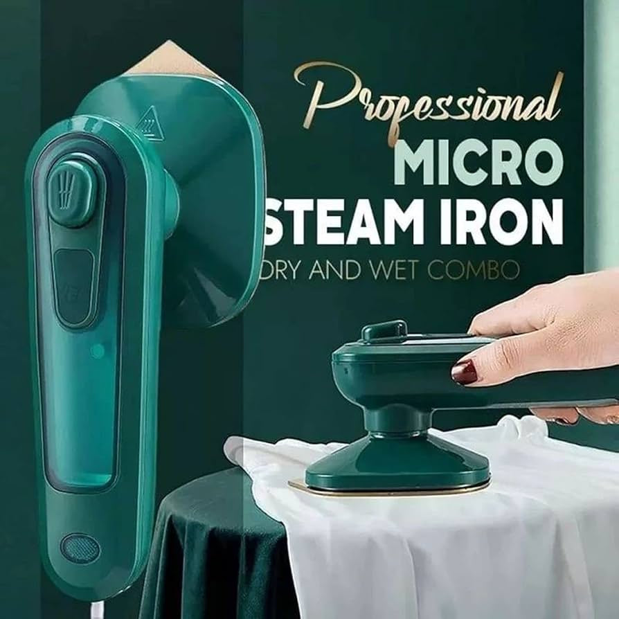 Portable Micro Steam iron, Dry And Wet Wrinkles Removing Lightweight Steamer