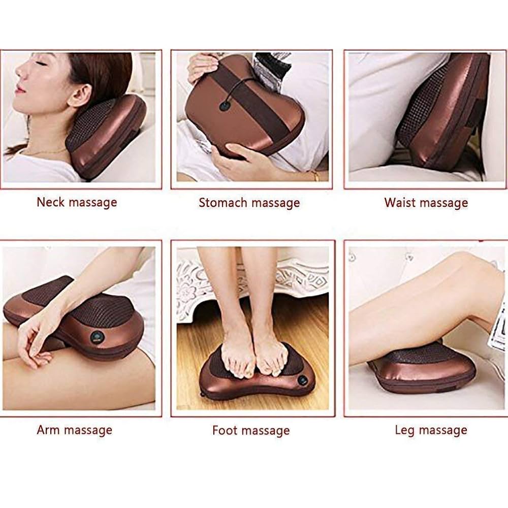 Neck Back Massager with Heat, Deep Tissue Kneading Massager