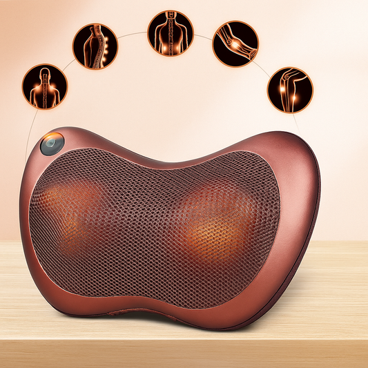 Neck Back Massager with Heat, Deep Tissue Kneading Massager